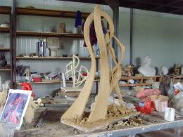 hj1713 不銹鋼雕塑—舞 小稿_青島國際服裝城不銹鋼雕塑、石雕、玻璃鋼雕塑_濱州宏景雕塑有限公司